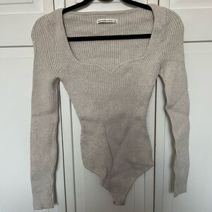Abercrombie Knit Long Sleeve bodysuit NWOT